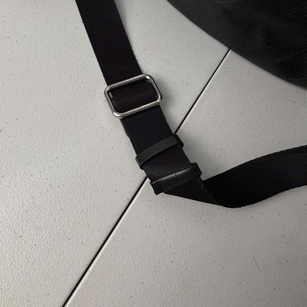 Margot Black Pebbled Leather Crossbody Bag Multi Zipper Adjustable Strap Travel - Picture 7 of 10